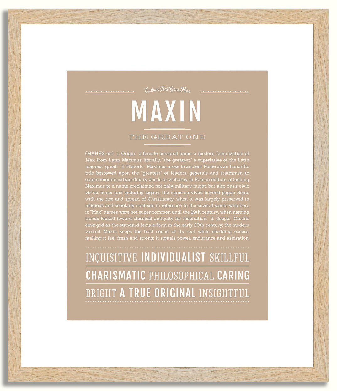 Maxin | Name Art Print