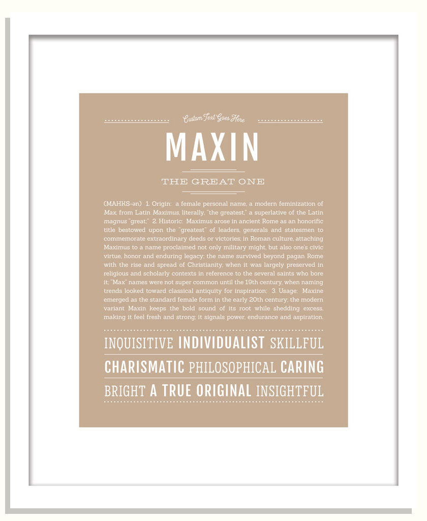 Maxin | Name Art Print