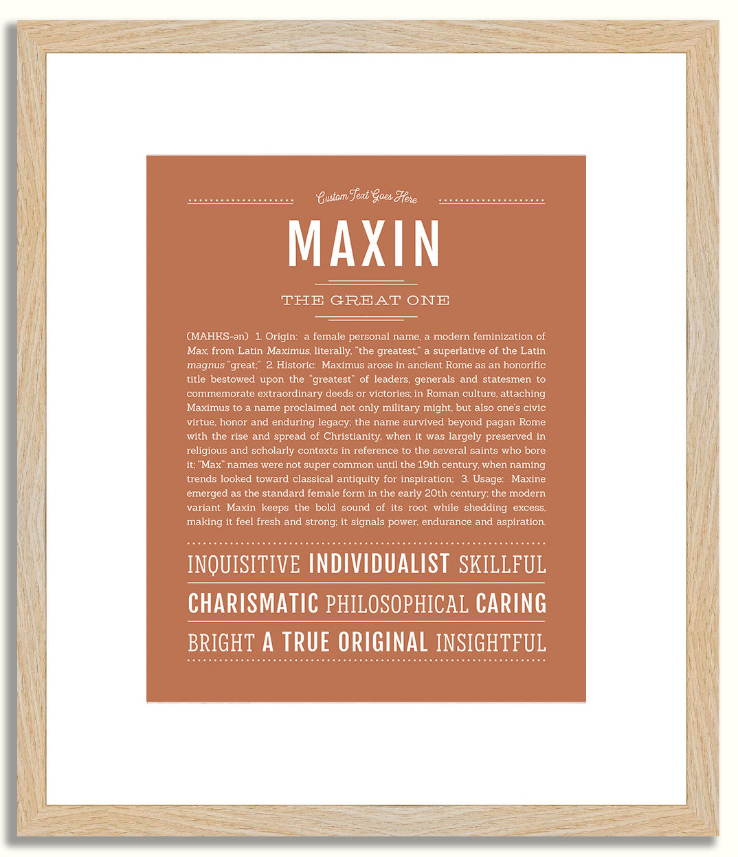 Maxin | Name Art Print