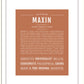 Maxin | Name Art Print