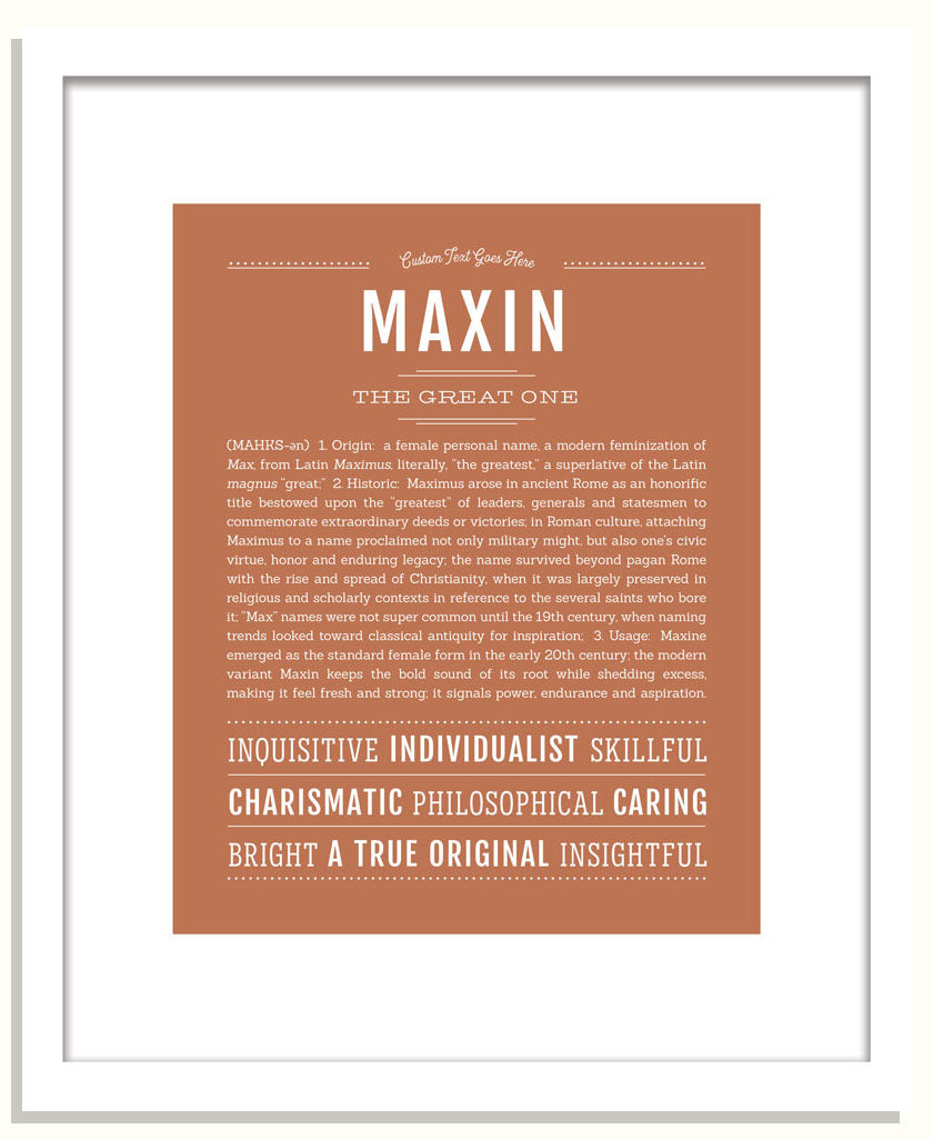 Maxin | Name Art Print