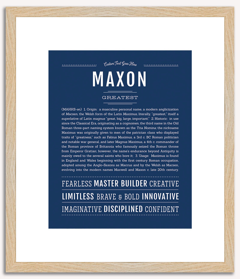 Maxon | Name Art Print