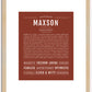 Maxson | Name Art Print