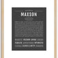 Maxson | Name Art Print