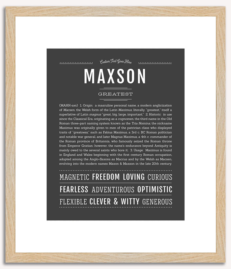 Maxson | Name Art Print