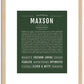 Maxson | Name Art Print