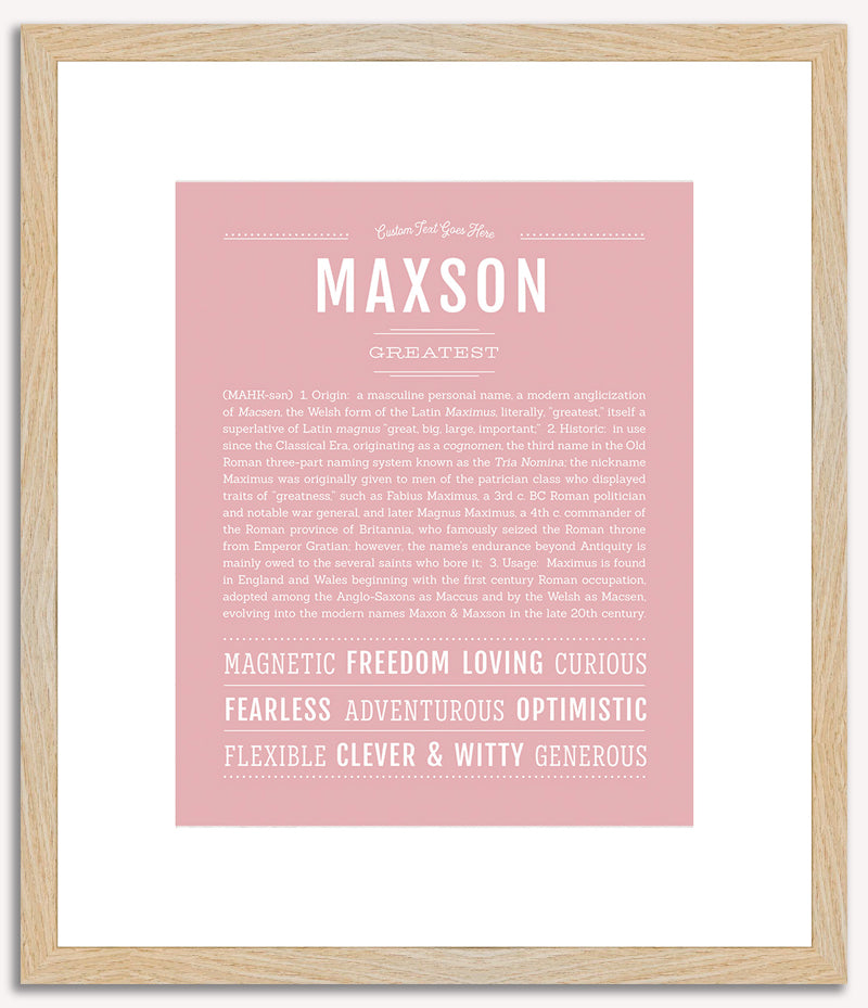 Maxson | Name Art Print