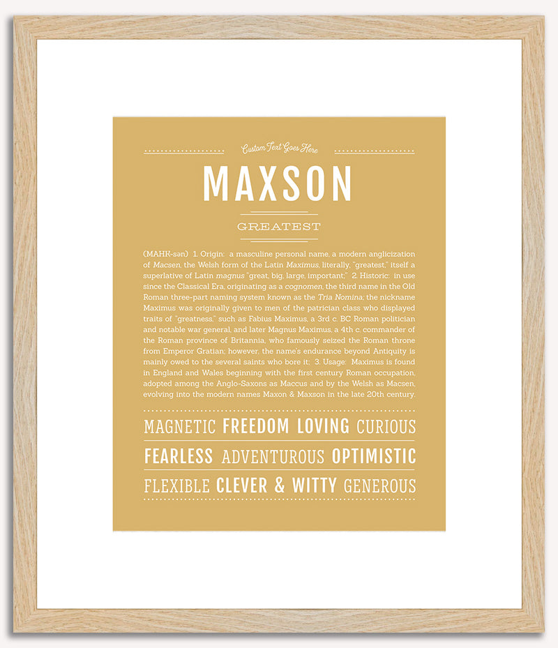 Maxson | Name Art Print