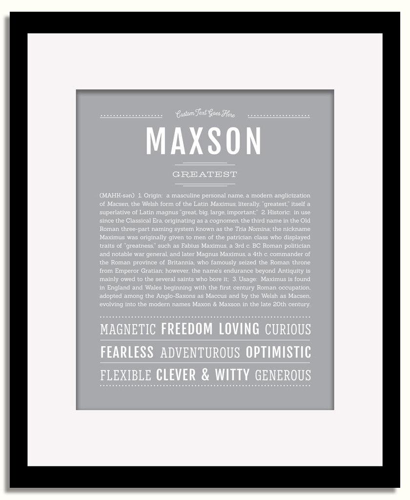 Frame Options | Sage | Black Frame, Matted