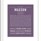 Frame Options | Deep Purple | White Frame, Matted