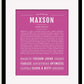 Frame Options | Dark Pink | Black Frame, Matted