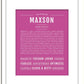 Frame Options | Dark Pink | White Frame, Matted