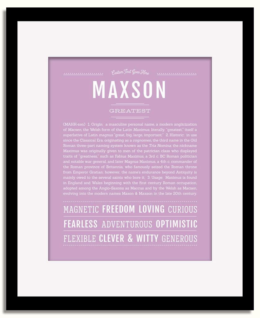 Frame Options | Lilac | Black Frame, Matted