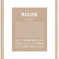 Maxson | Name Art Print