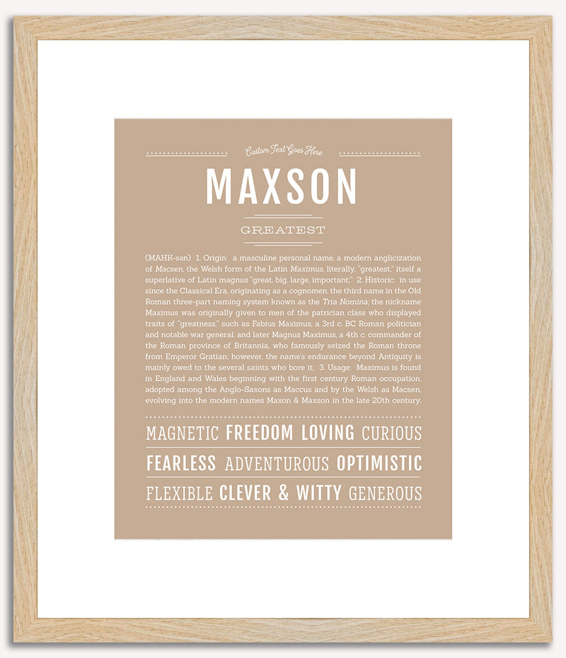 Maxson | Name Art Print