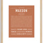 Maxson | Name Art Print