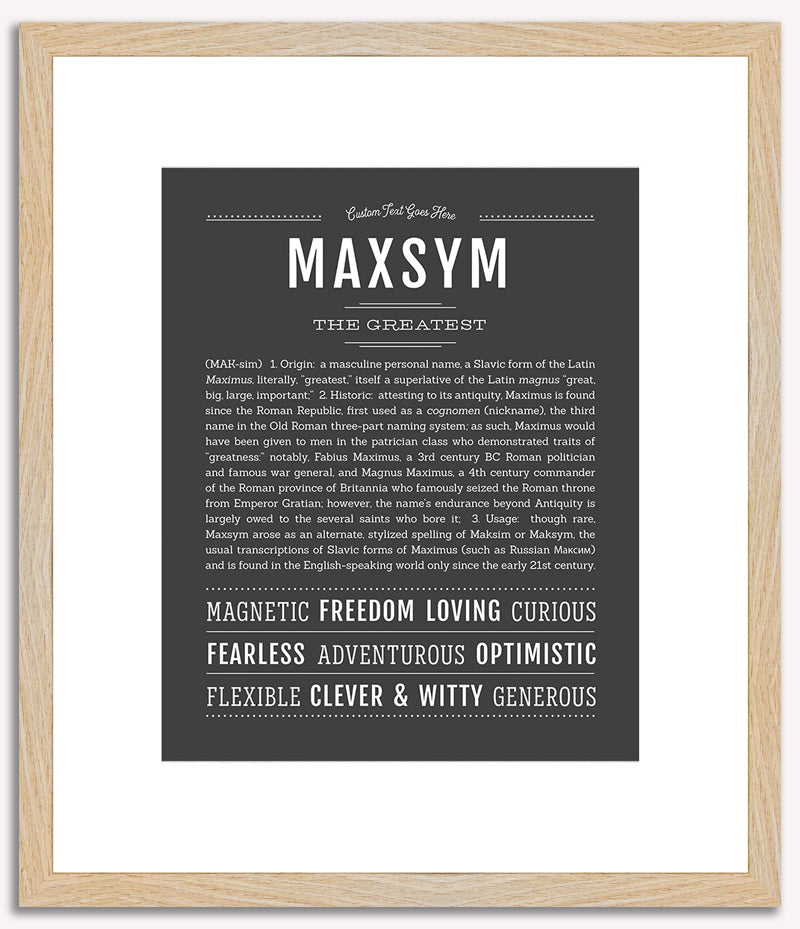 Maxsym | Name Art Print