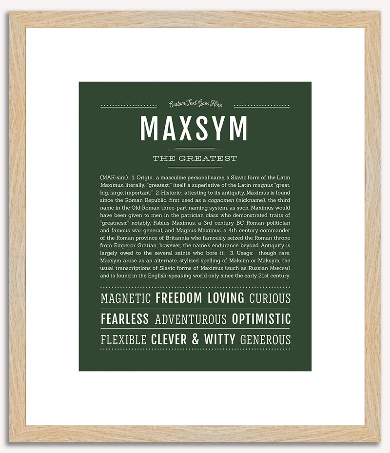 Maxsym | Name Art Print