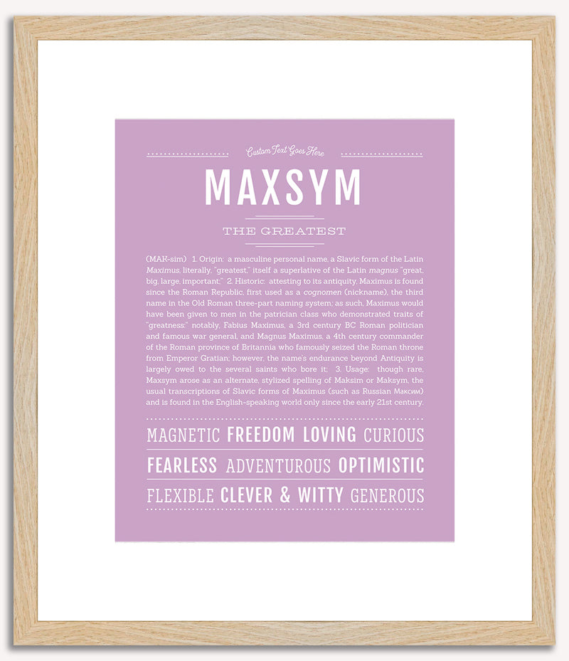 Maxsym | Name Art Print