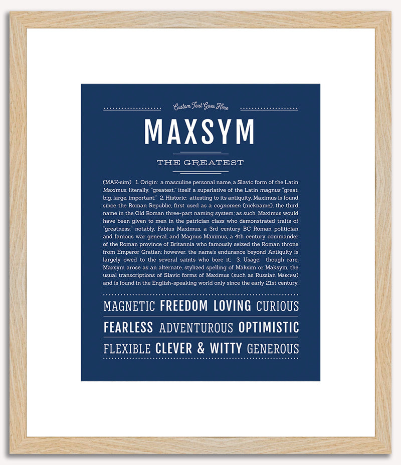 Maxsym | Name Art Print