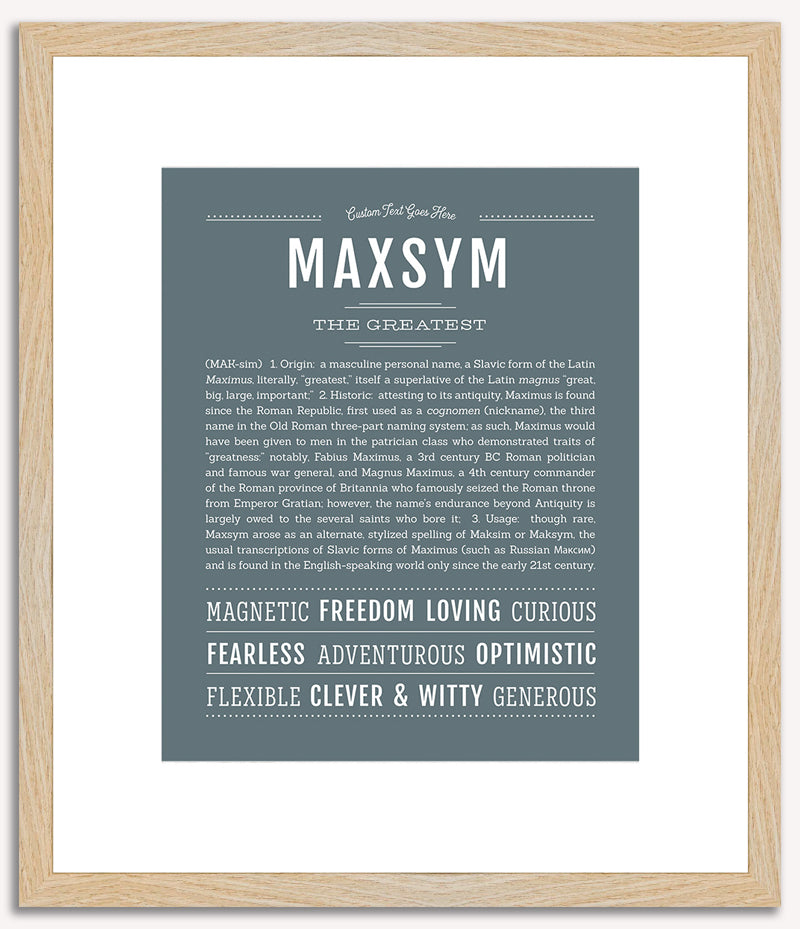 Maxsym | Name Art Print