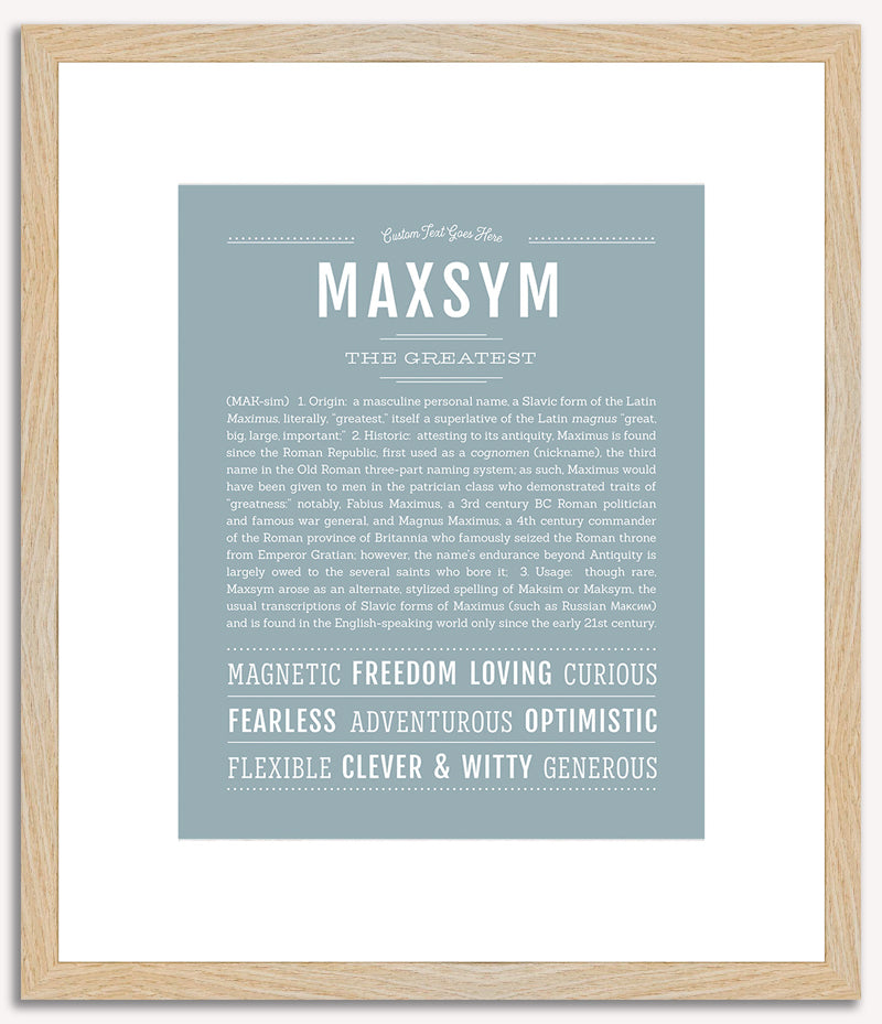 Maxsym | Name Art Print