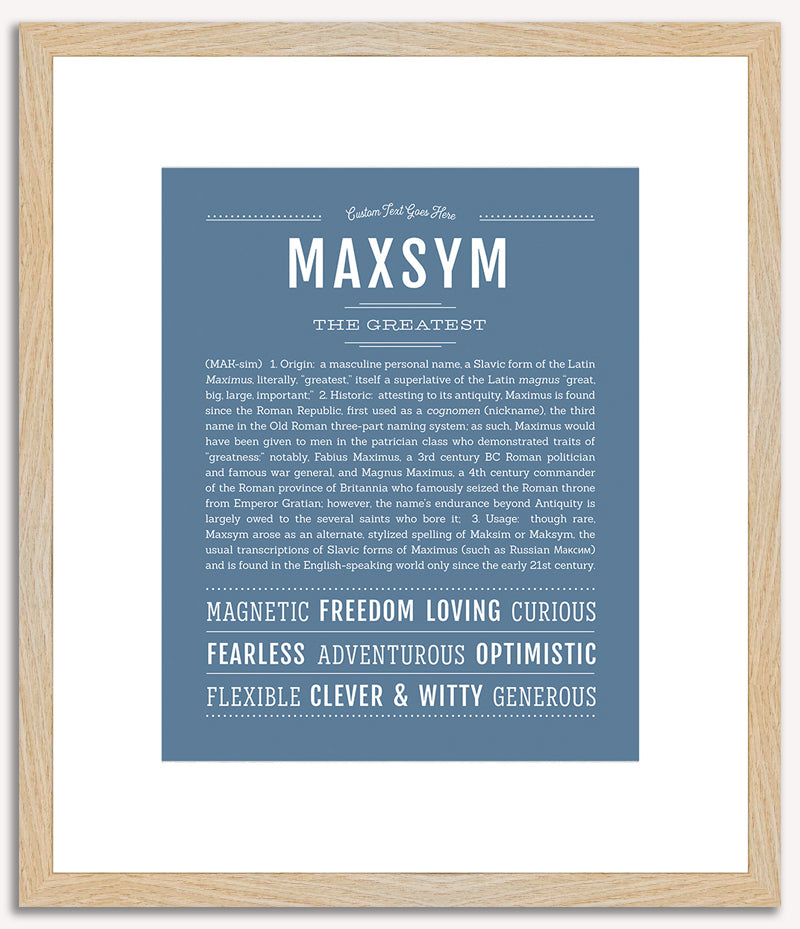 Maxsym | Name Art Print