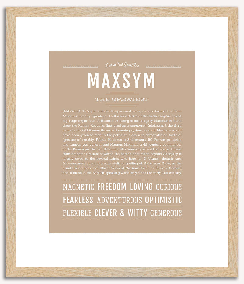 Maxsym | Name Art Print