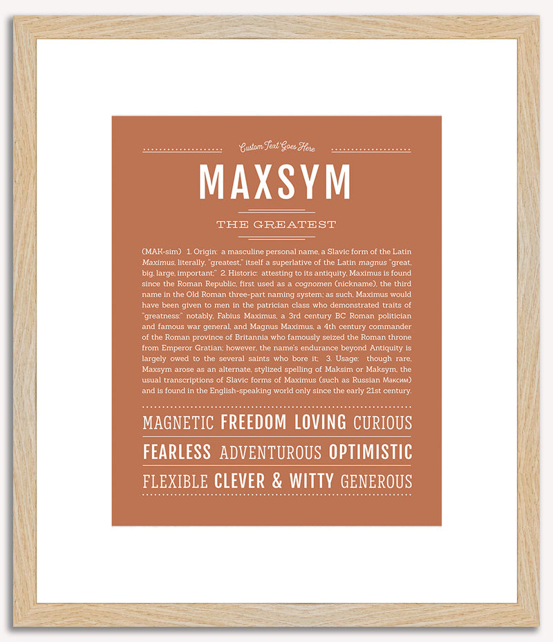 Maxsym | Name Art Print