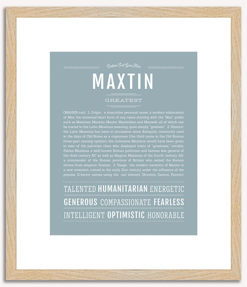 Maxtin | Name Art Print