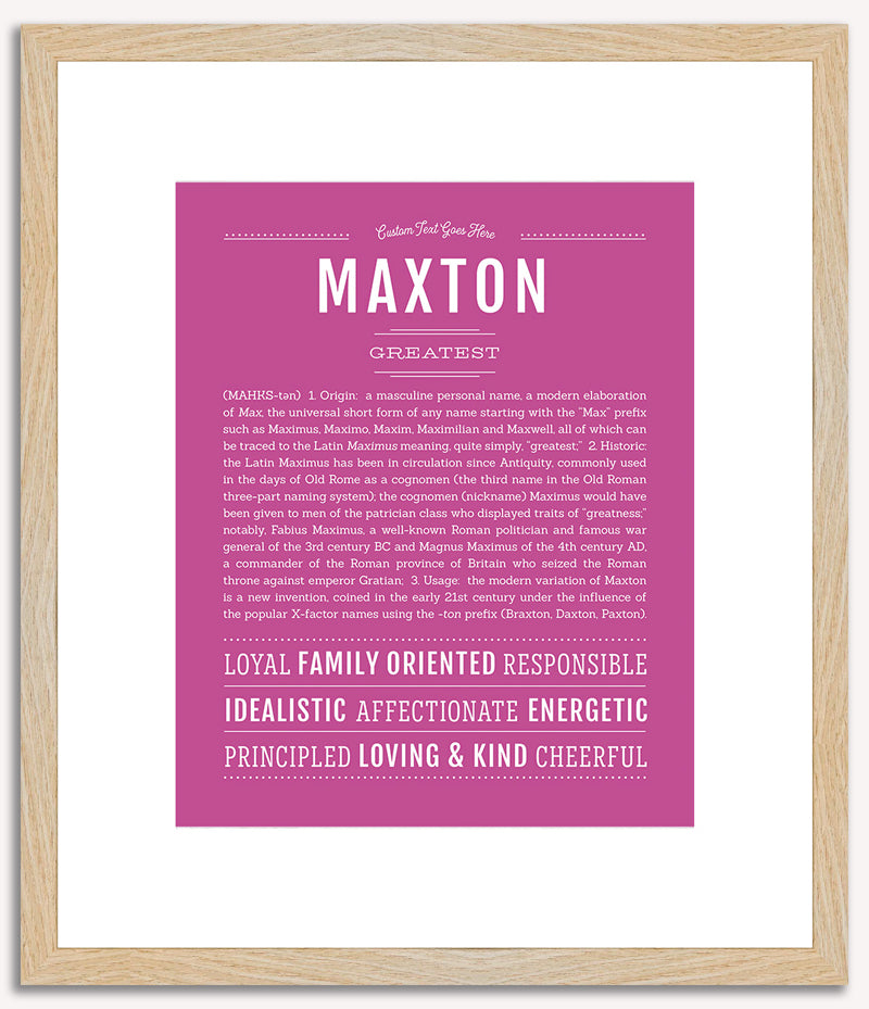 Maxton | Name Art Print