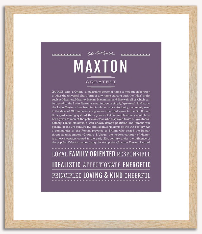 Maxton | Name Art Print