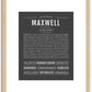 Maxwell | Name Art Print