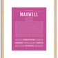 Maxwell | Name Art Print