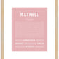 Maxwell | Name Art Print