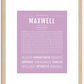 Maxwell | Name Art Print