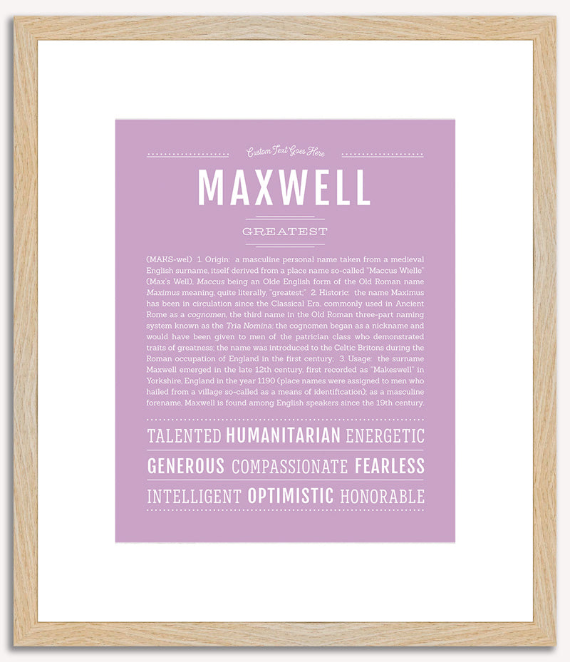 Maxwell | Name Art Print