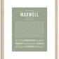 Maxwell | Name Art Print