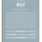 May | Name Art Print – Name Stories