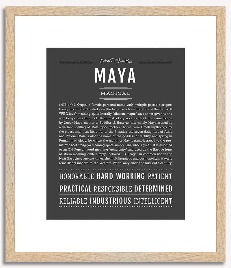 Maya | Name Art Print