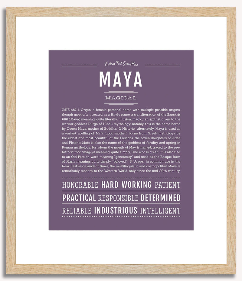 Maya | Name Art Print