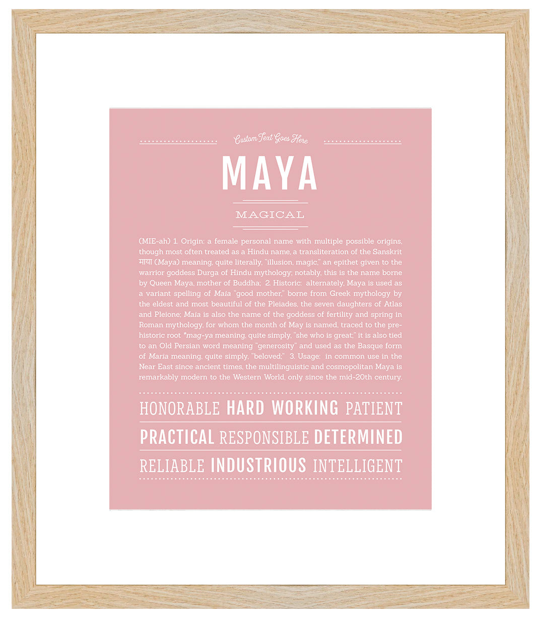 Maya | Name Art Print