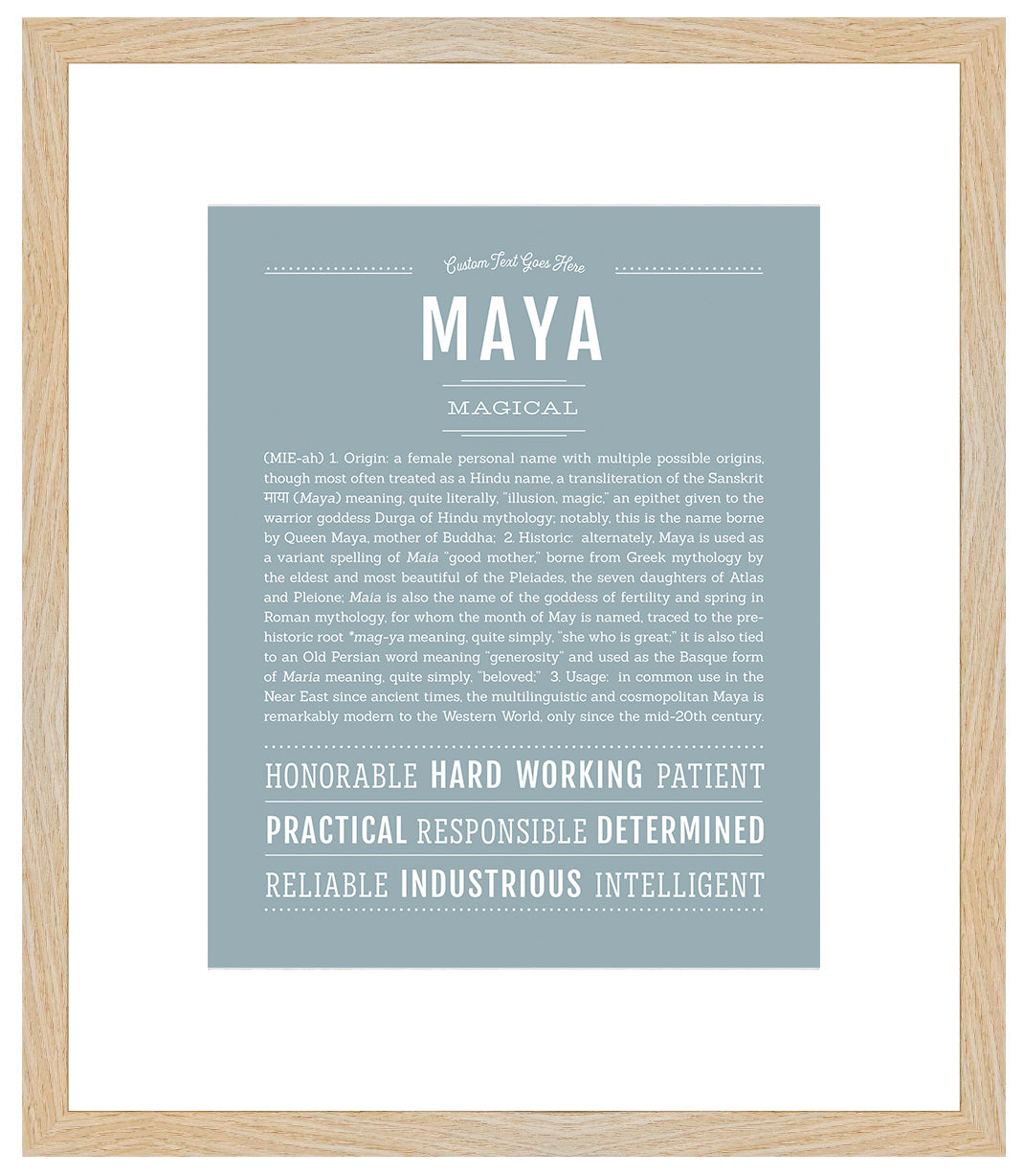 Maya | Name Art Print