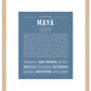 Maya | Name Art Print