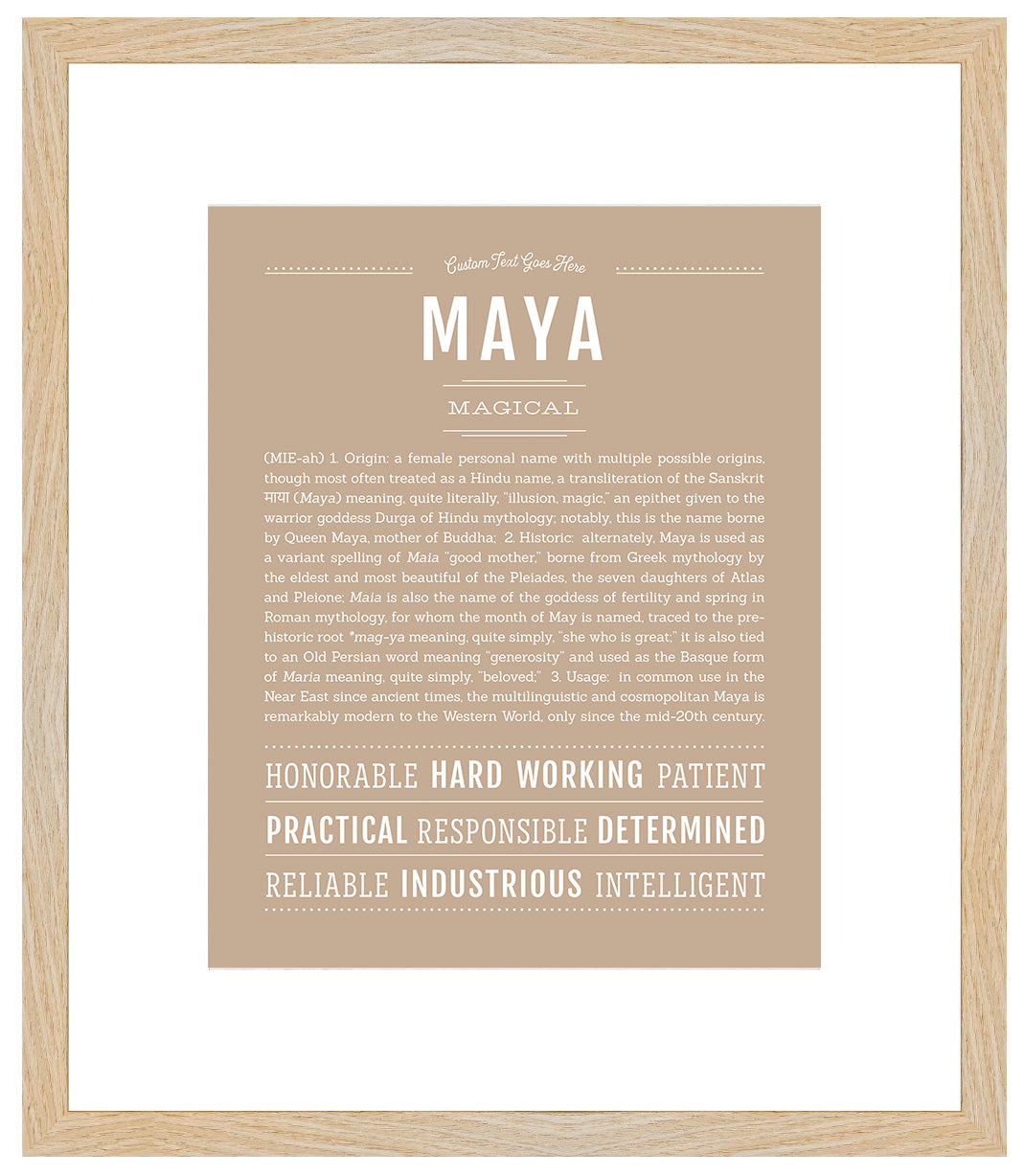 Maya | Name Art Print