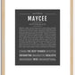 Maycee | Name Art Print