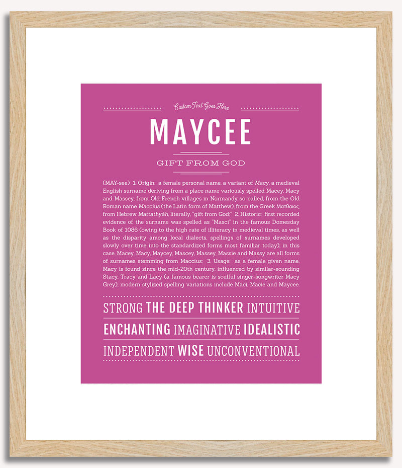 Maycee | Name Art Print