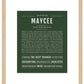 Maycee | Name Art Print