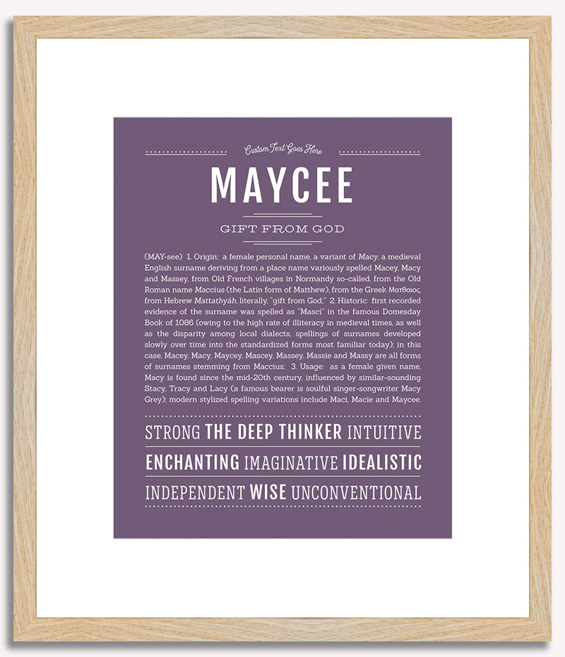 Maycee | Name Art Print