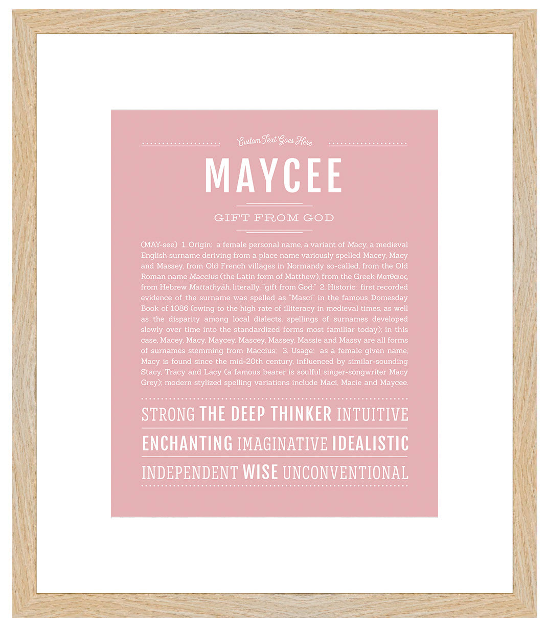 Maycee | Name Art Print